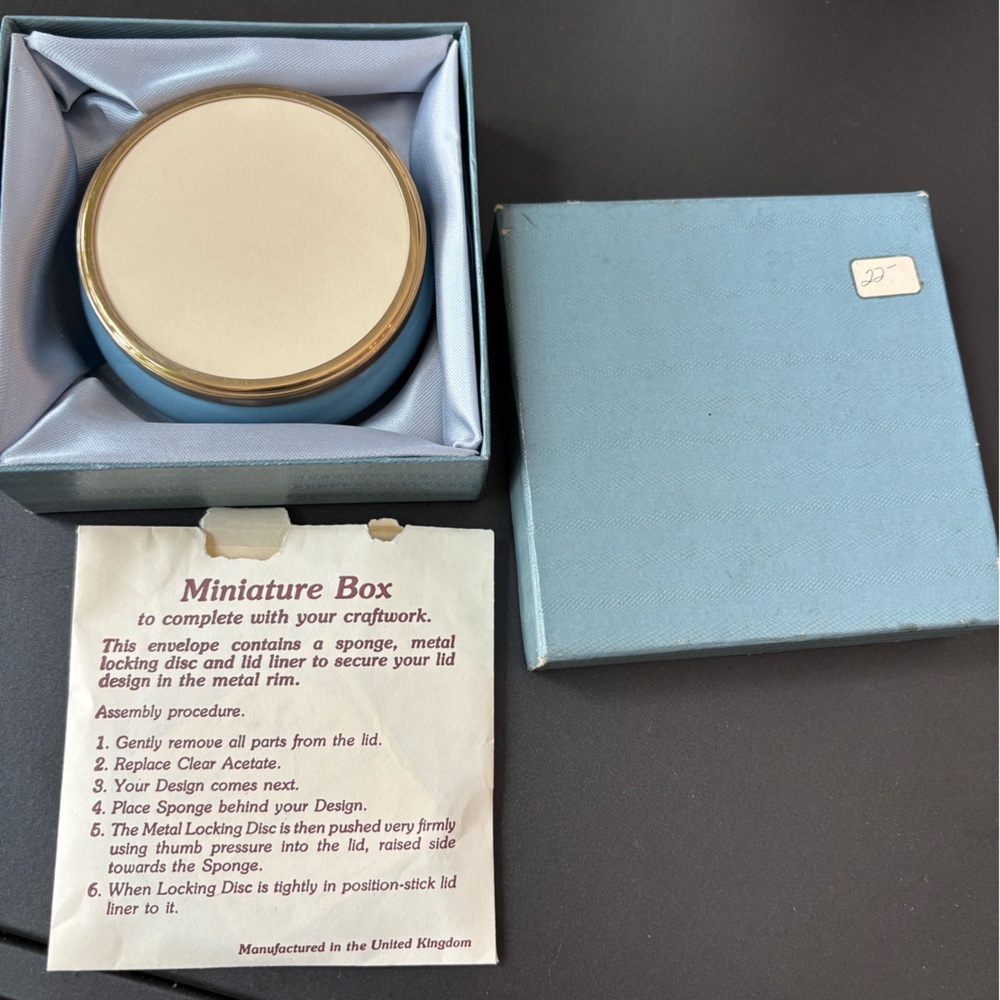 Gold and Blue Miniature Box